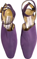 Purple Suede Sandals Shoes 2