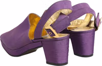 Purple Suede Sandals Shoes 4