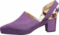 Purple Suede Sandals Shoes 5