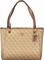Beige Polyurethane Women Handbag 1