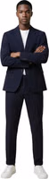Blue Cotton Two-Piece Suit 1