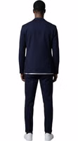 Blue Cotton Two-Piece Suit 2
