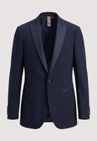 Blue Polyester Three-Piece Suit 5
