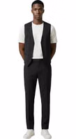 Black Polyester Three-Piece Suit 3