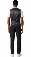 Black Polyester Three-Piece Suit 4