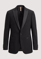 Black Polyester Three-Piece Suit 5