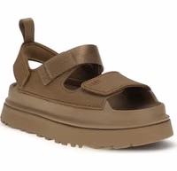 Brown Recycled Polyester Flat Sandals 2