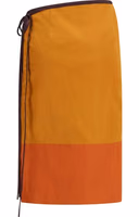 Orange Nylon Midi Skirt 2