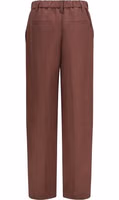 Brown Linen Casual Pants 2