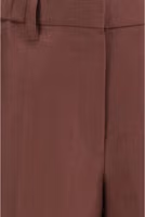 Brown Linen Casual Pants 3