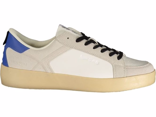 حذاء رياضي أبيض رجالي من البولي يوريثان