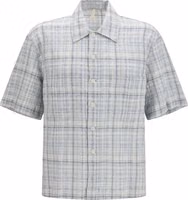 Blue Cotton Pattern Shirt 1