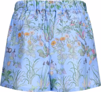 Blue Silk Bermuda Shorts 2