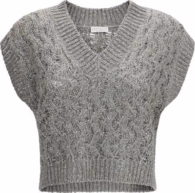 Bicolor Silk Sweatshirt