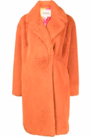Orange Faux Fur Coat 1