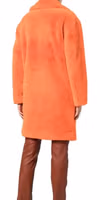 Orange Faux Fur Coat 3