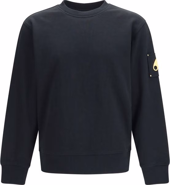 Black Cotton Sweatshirt