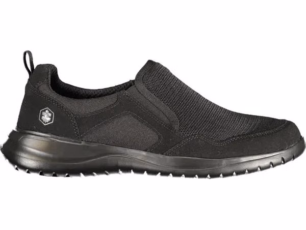 Black Polyester Men Sneaker