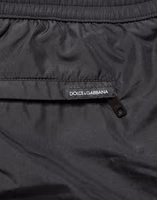 Black Polyester Drawstring Men Shorts Swimwear 1