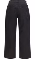Black Cotton Casual Pants 2
