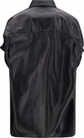 قمصان Dress باللون الأسود من جلد الخروف 2