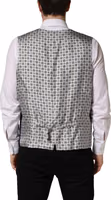 Navy Blue Wool Dress Formal Waistcoat Vest 3