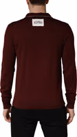 Maroon Re-Edition Wool Long Sleeves T-shirt 3