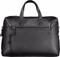 Black Leather Men's Briefcase 1
