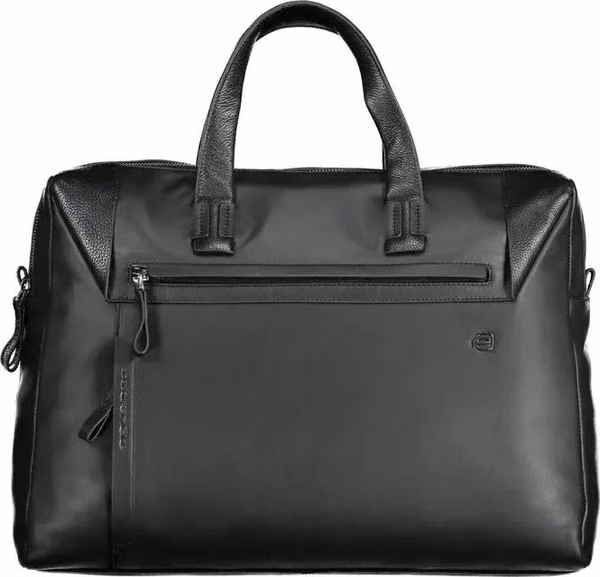 Black Leather Men's Briefcase