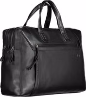 Black Leather Men's Briefcase 3