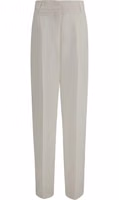 White Linen Casual Pants 1