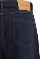 Blue Cotton Casual Pants 3