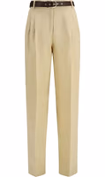 Beige Linen Casual Pants 1