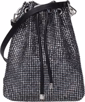 Black Satin Crossbody Bag 1