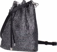 Black Satin Crossbody Bag 2