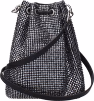 Black Satin Crossbody Bag 3