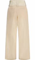 Beige Cotton Casual Pants 2
