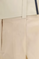 Beige Cotton Casual Pants 3