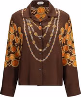 Brown Fabric Pattern Shirt 1