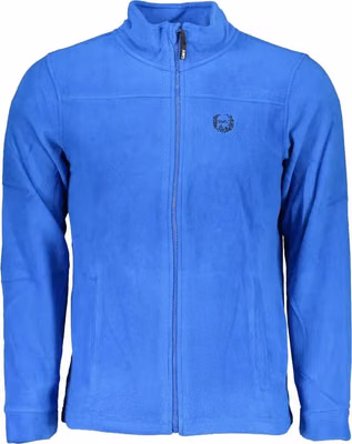 Blue Polyester Men's Sweatshirt