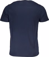 Blue Cotton Men T-Shirt 2