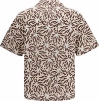 Brown Cotton Pattern Shirt 2