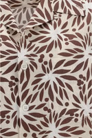 Brown Cotton Pattern Shirt 3