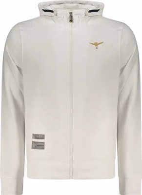 White Cotton Men's Hoodie