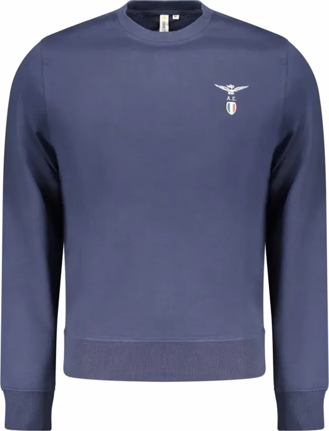 Blue Cotton Men's Sweatshirt
