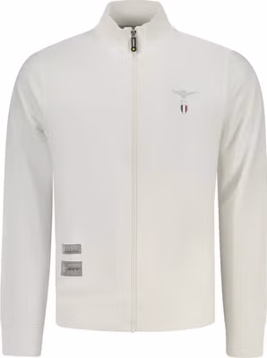 White Cotton Men Sweatshirt
