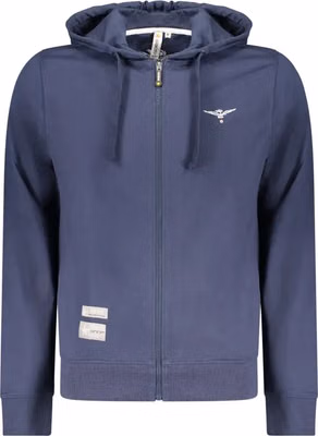 Black Cotton Men Sweatshirt