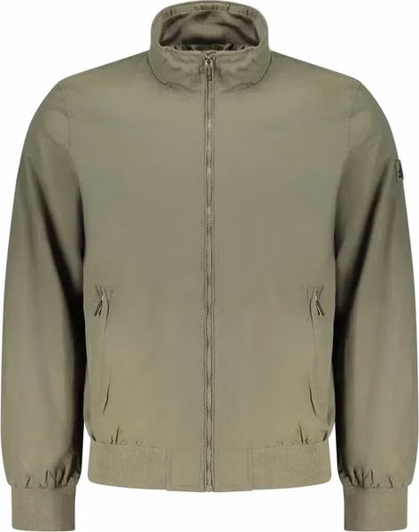 Verde Poliestere Men Jacket