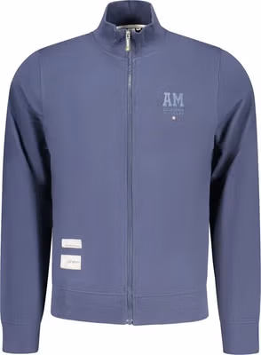 Blue Cotton Men Sweatshirt