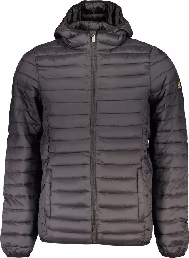 Black Polyester Men's Jacket